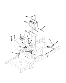 Electrical Diagram and Parts List for Z-FORCES48LP 17AP5BHB-17AP5BHB710 Cub Cadet Lawn Tractor